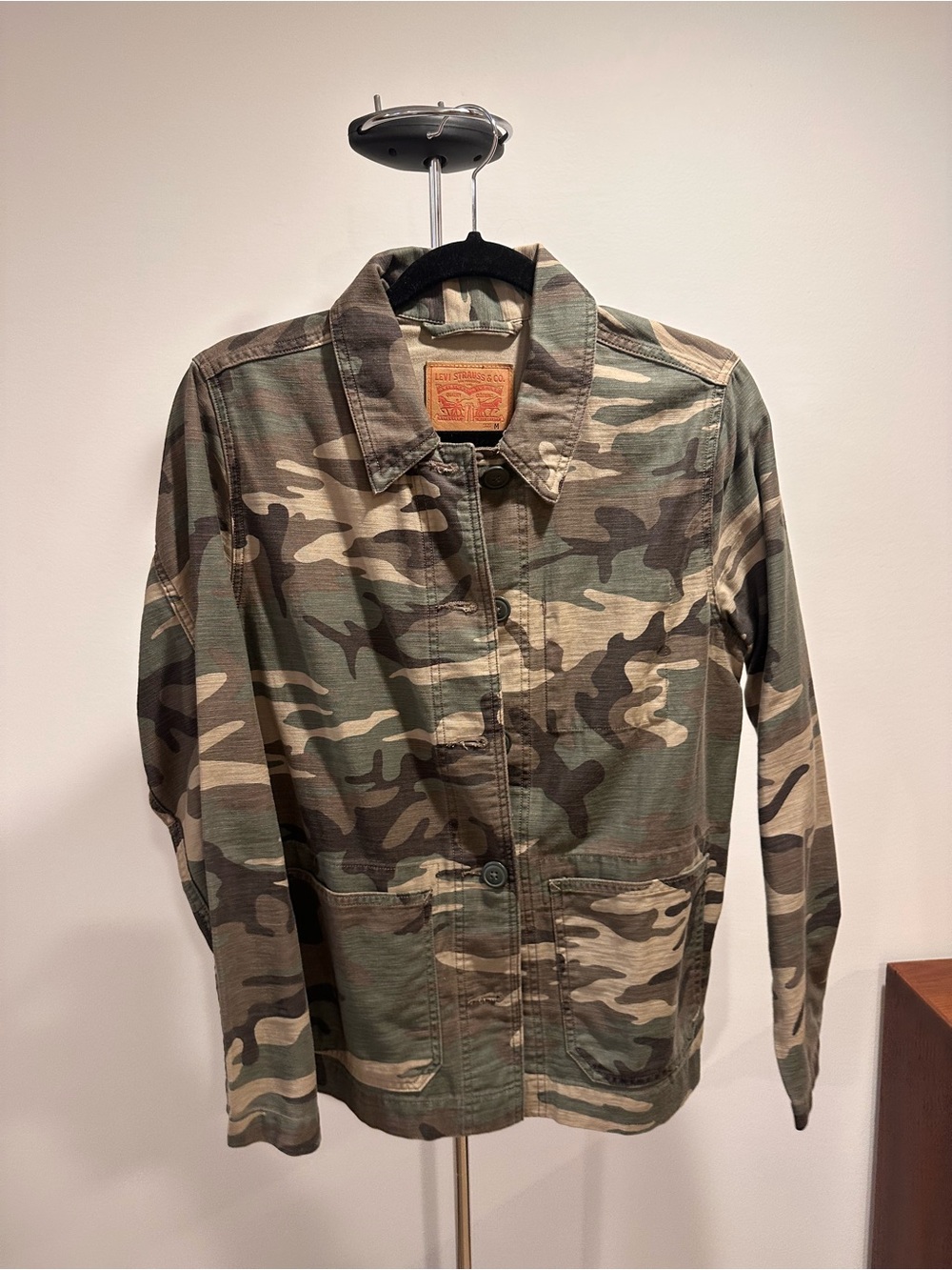 Levi’s Camo Button-Front Utility Jacket
